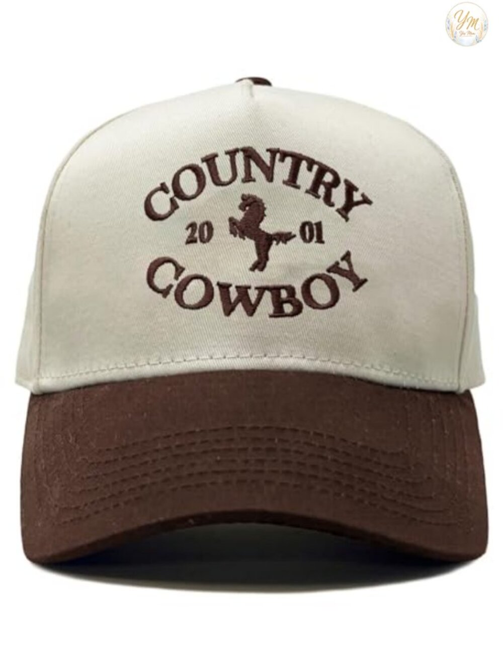 Trucker Snapback Hat 2-Tone Baseball Cap Adjustable Cotton Polyester